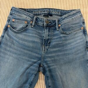 American Eagle jeans, size 30 X 32, straight leg, medium wash, no rips